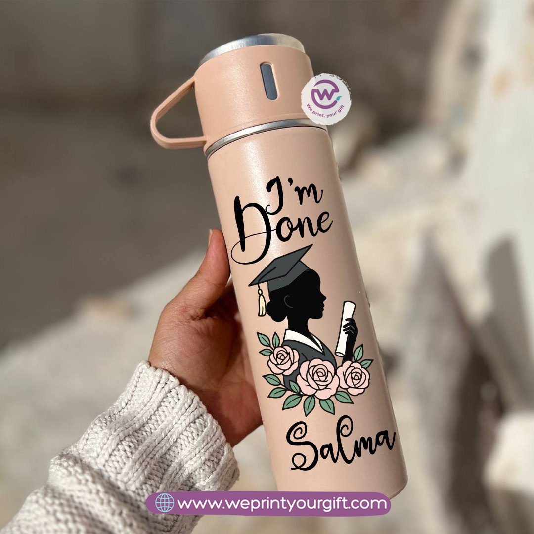 Graduation Thermal Flask with Two Extra Cups – 500ml