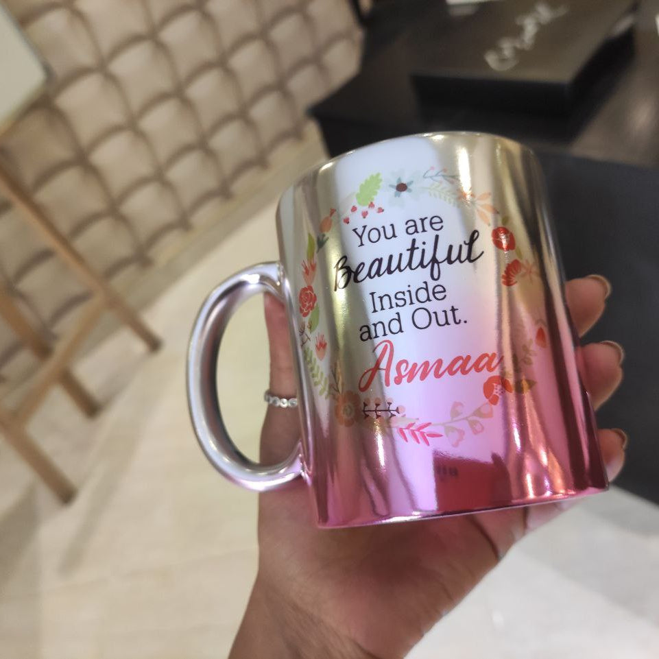 Custom Multi-Color Mirror Mug - Buy 2 Get 1 Free