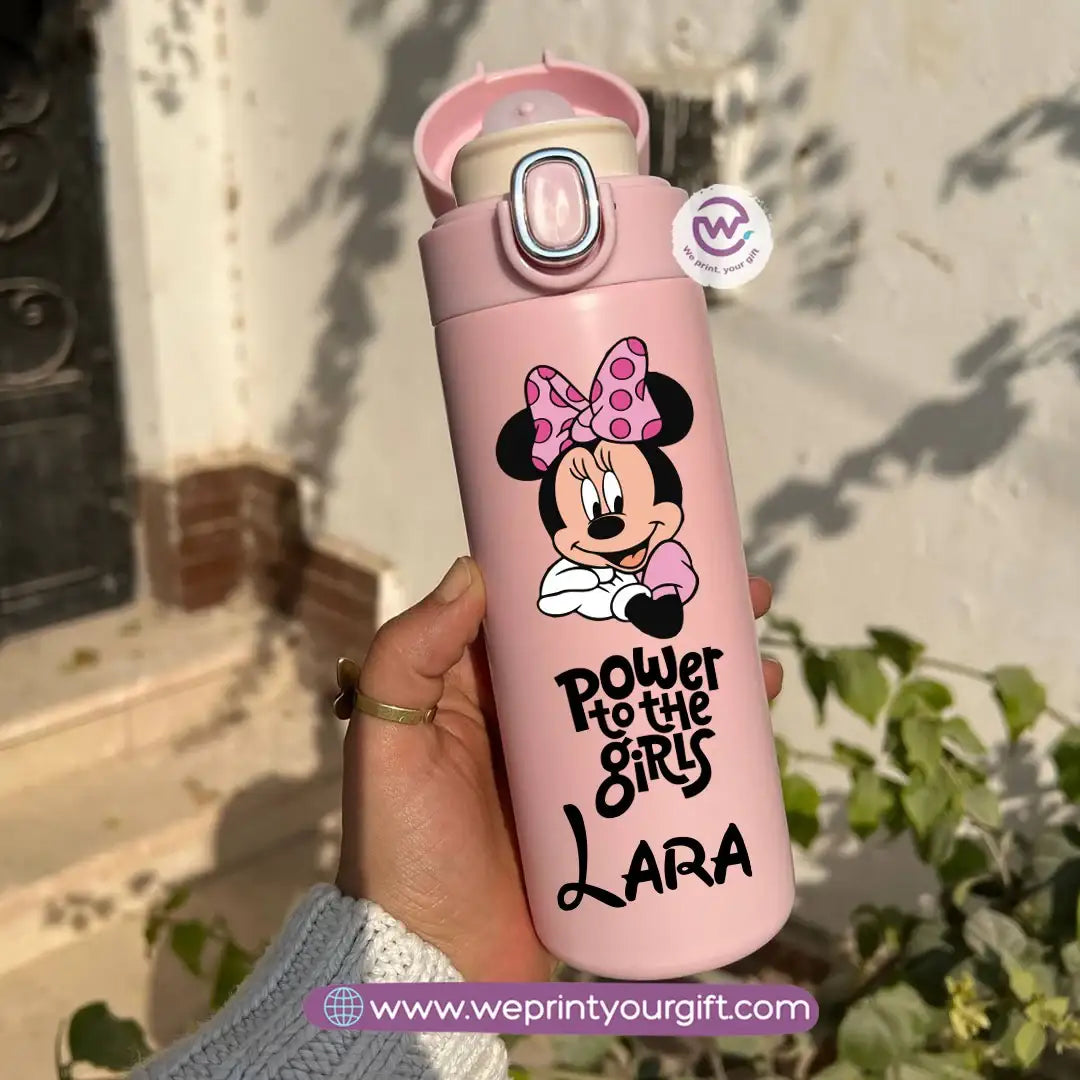 Stainless Steel Thermal Mug with Digital Temperature Display – 420ml -Minnie Mouse - WE PRINT