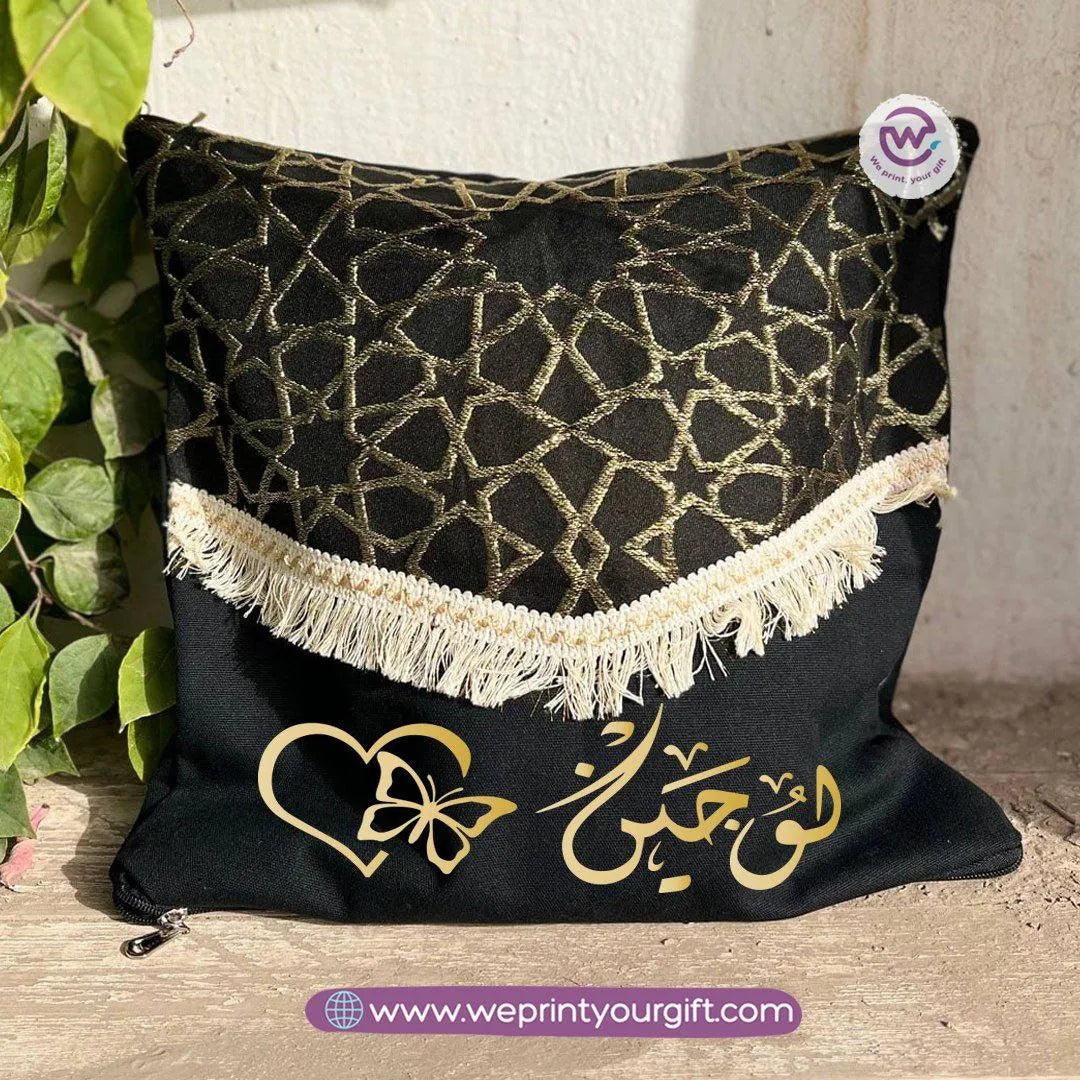 Islamic Pattern Arabic Name Cushion – 40 × 40 cm - WE PRINT