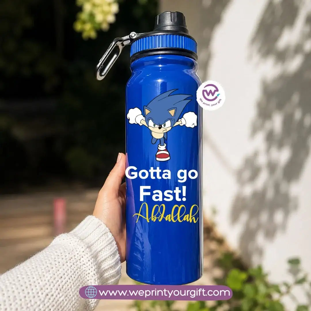 Sports Thermal Bottle with Sonic Cartoon Designs – 800 ml & 1000 ml