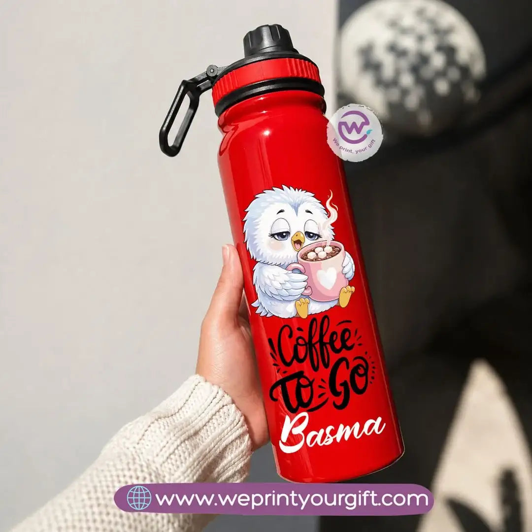 Sports Thermal Bottle with Cute Owl Designs – 800 ml & 1000 ml