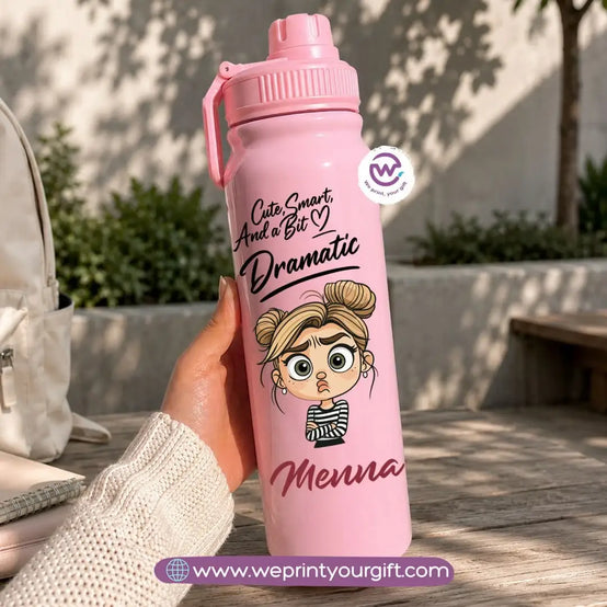 Sports Thermal Bottle with Beautiful Girl Designs – 800 ml & 1000 ml