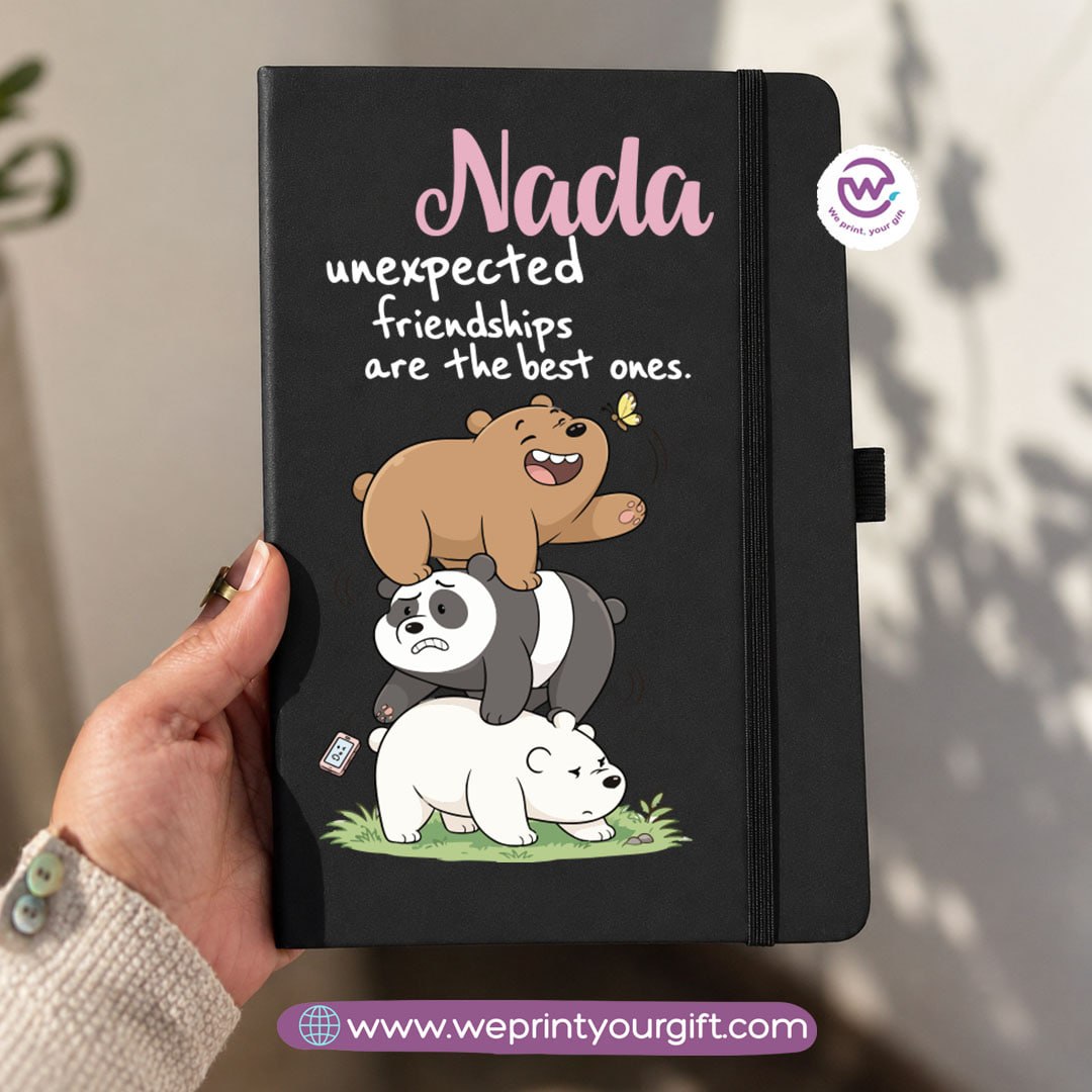 A5 Rubber Cover Notebook – Cute Bears Designs
