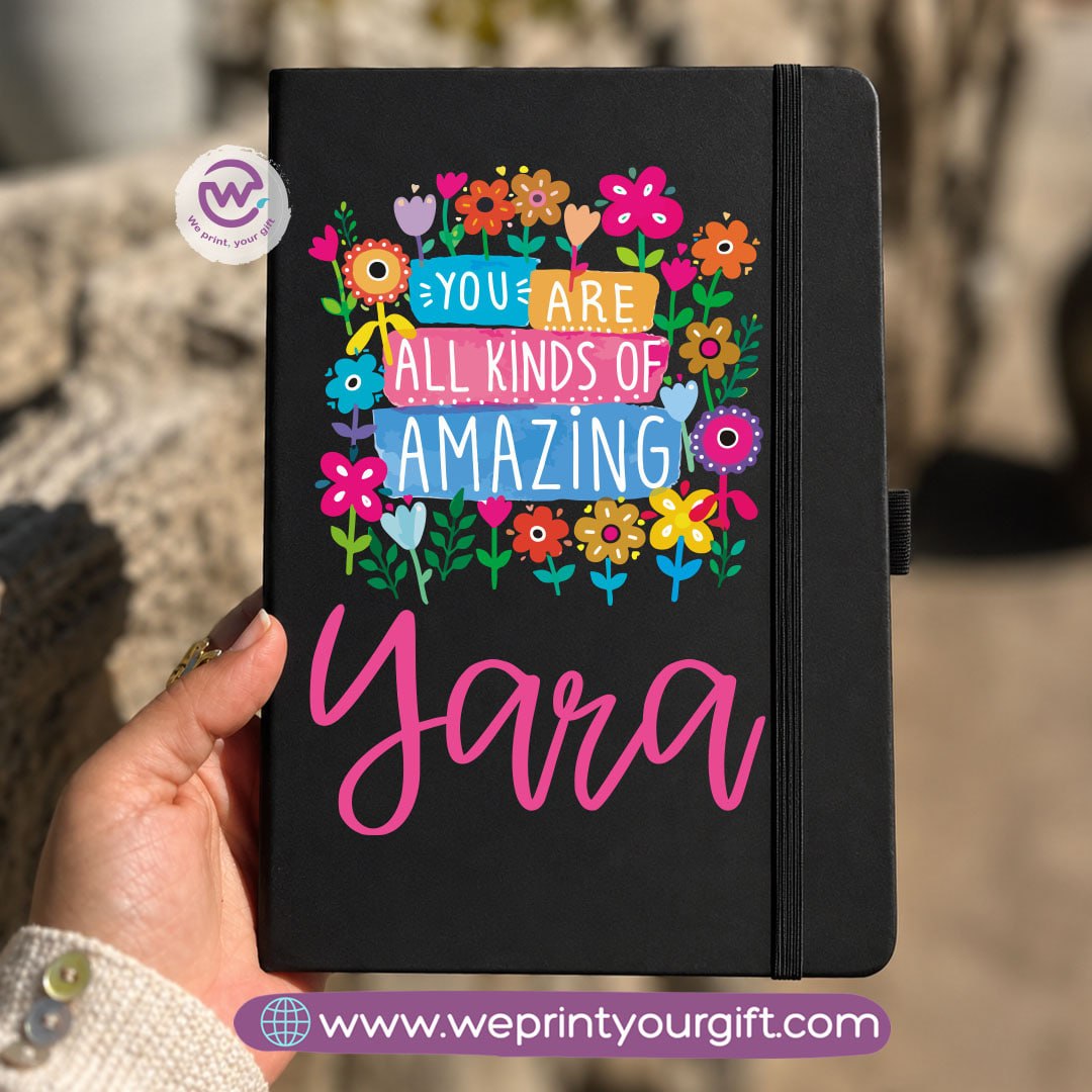 A5 Rubber Cover Notebook – English Motivational Quotes