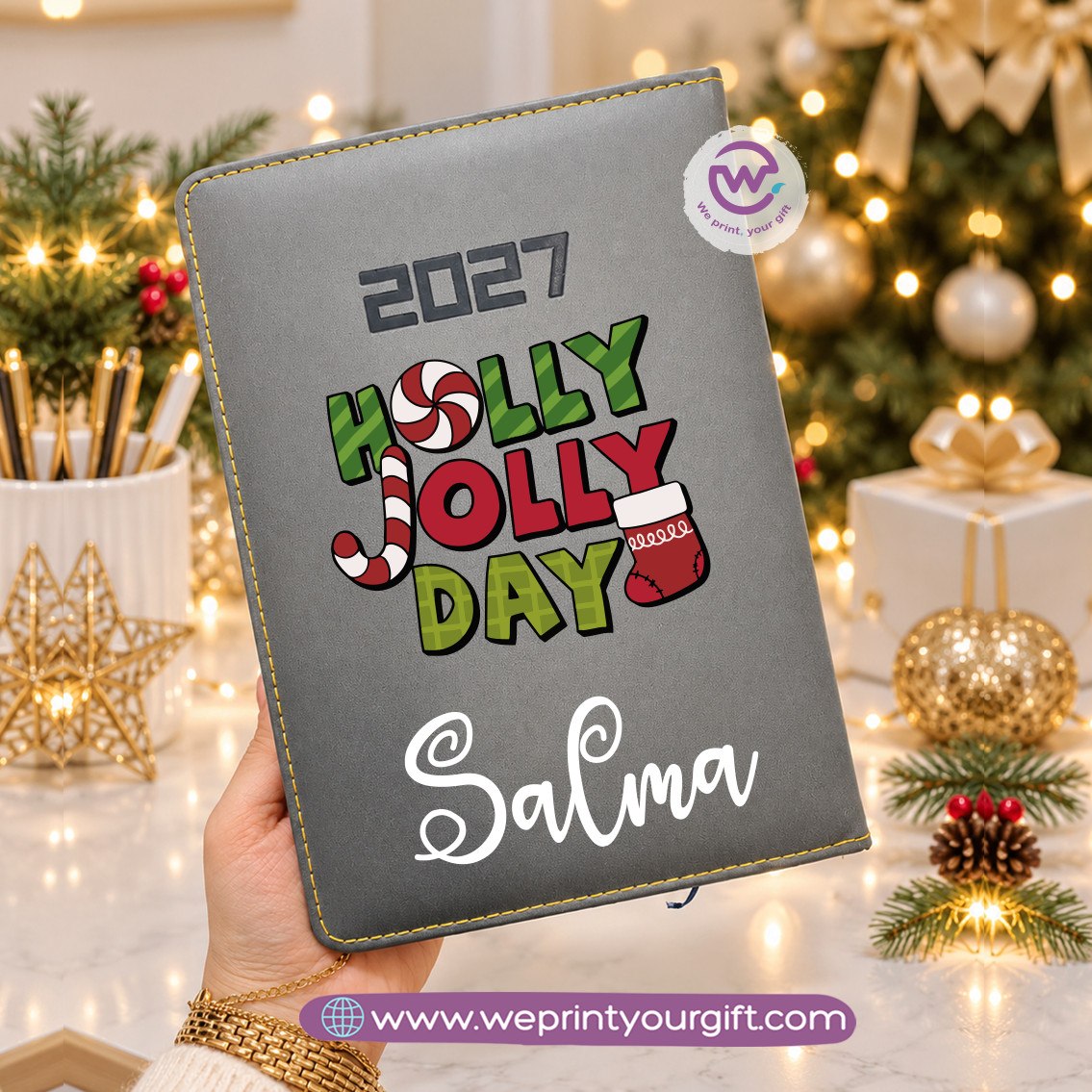 Christmas Magic 2027 Daily Agenda – Personalized Holiday Diary & Yearly Organizer