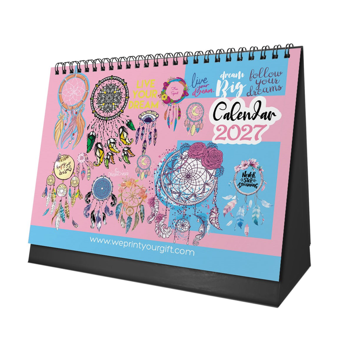 Dreamcatcher 2027 Desk Calendar – Colourful Dreams & New Possibilities
