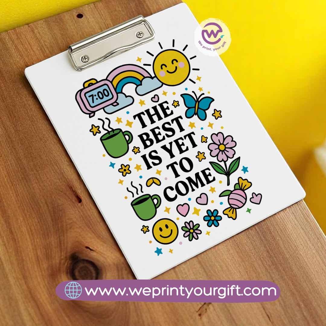 Clip board- Floral- Motivation