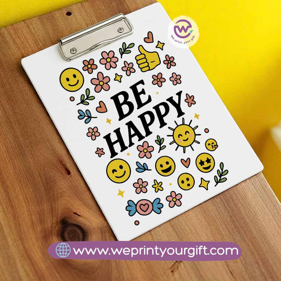Clip board- Floral- Motivation