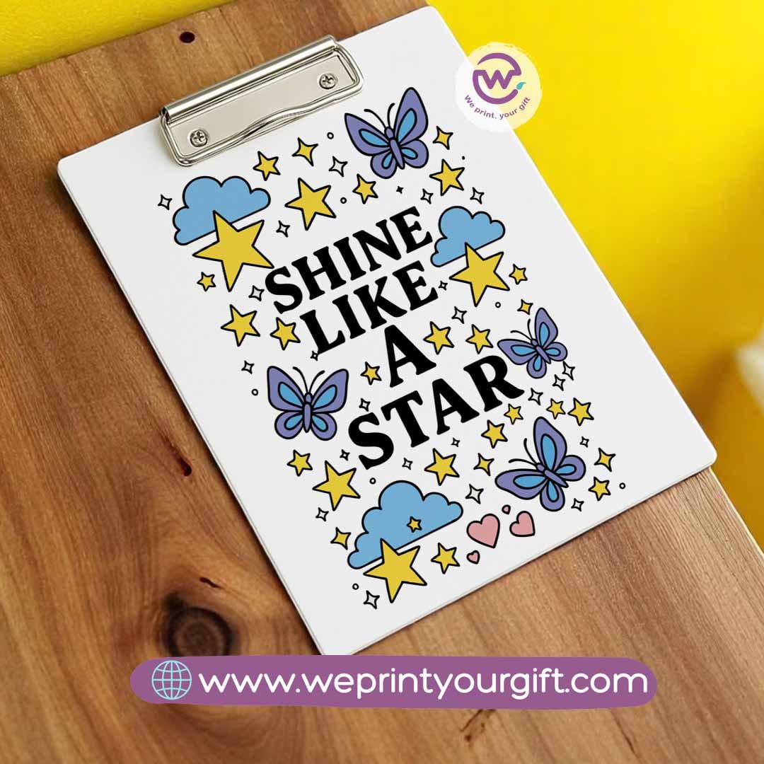 Clip board- Floral- Motivation