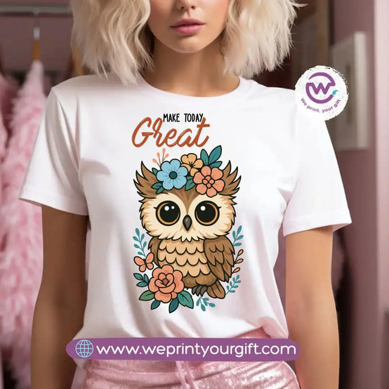 Customized T-shirt- Owl