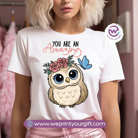 Customized T-shirt- Owl