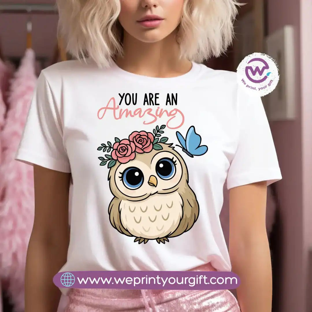 Customized T-shirt- Owl