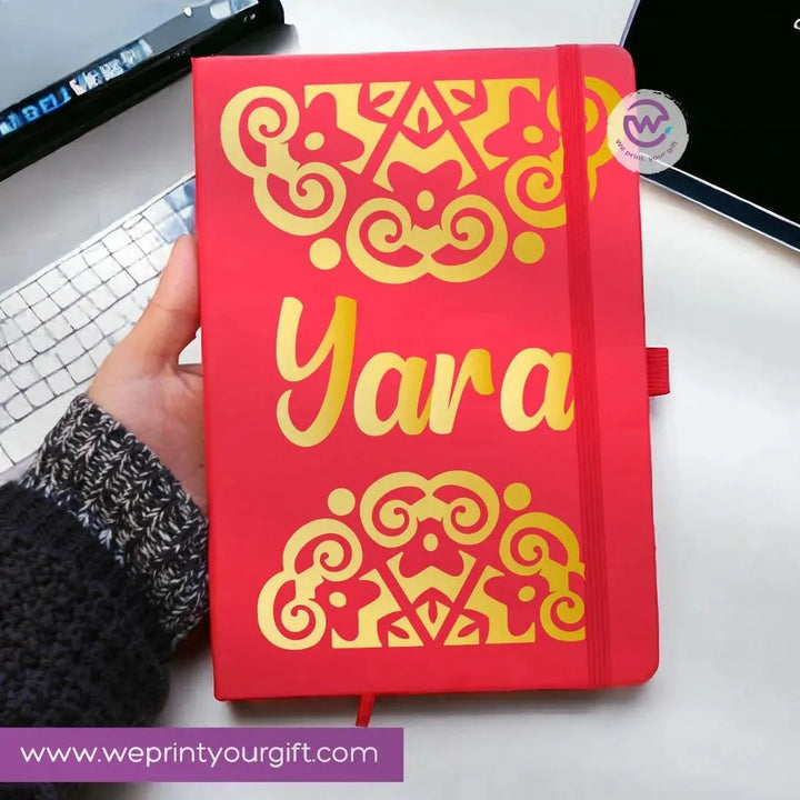 Notebook with Elastic Band -Names-B - WE PRINT