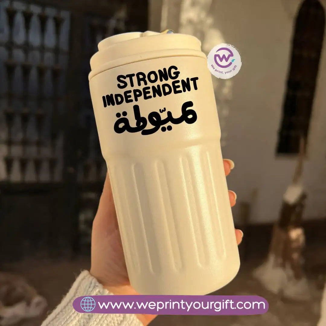 Smart Thermal Coffee Mug with Temperature Display – 450 ml | Funny Comic Design - WE PRINT