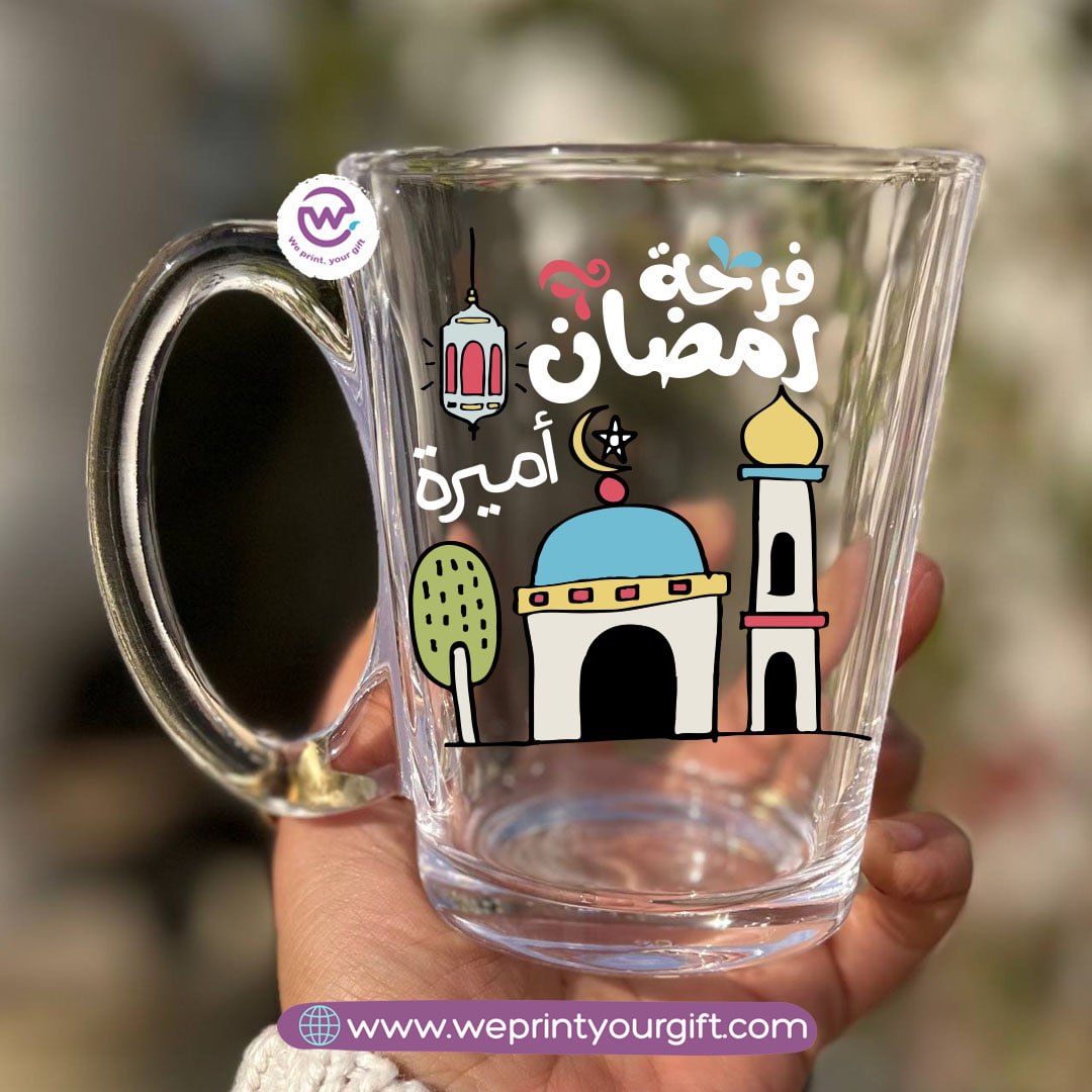 Ramadan Glass Tea Cup – 300 ml | Elegant Ramadan Designs