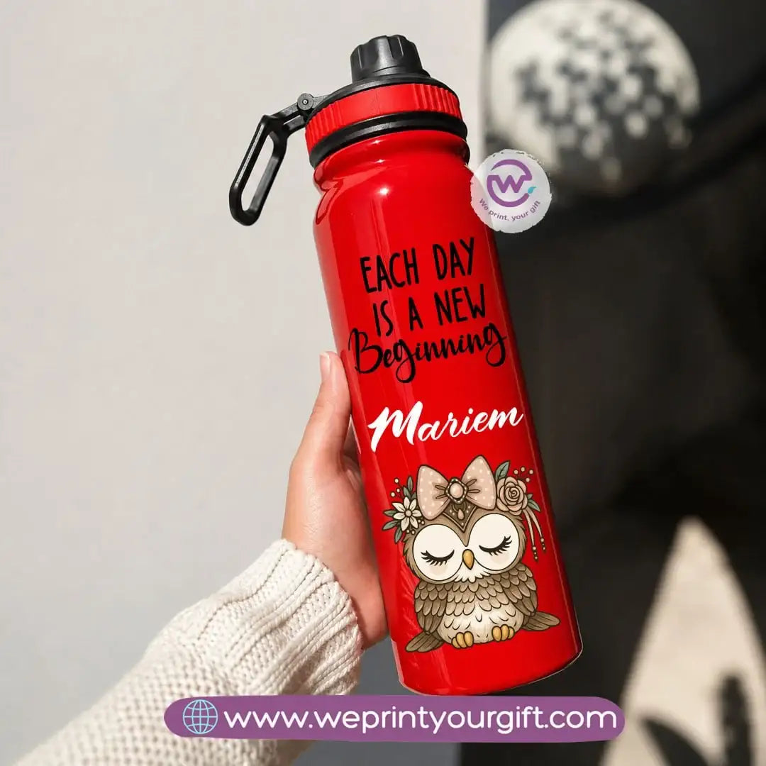 Sports Thermal Bottle with Cute Owl Designs – 800 ml & 1000 ml