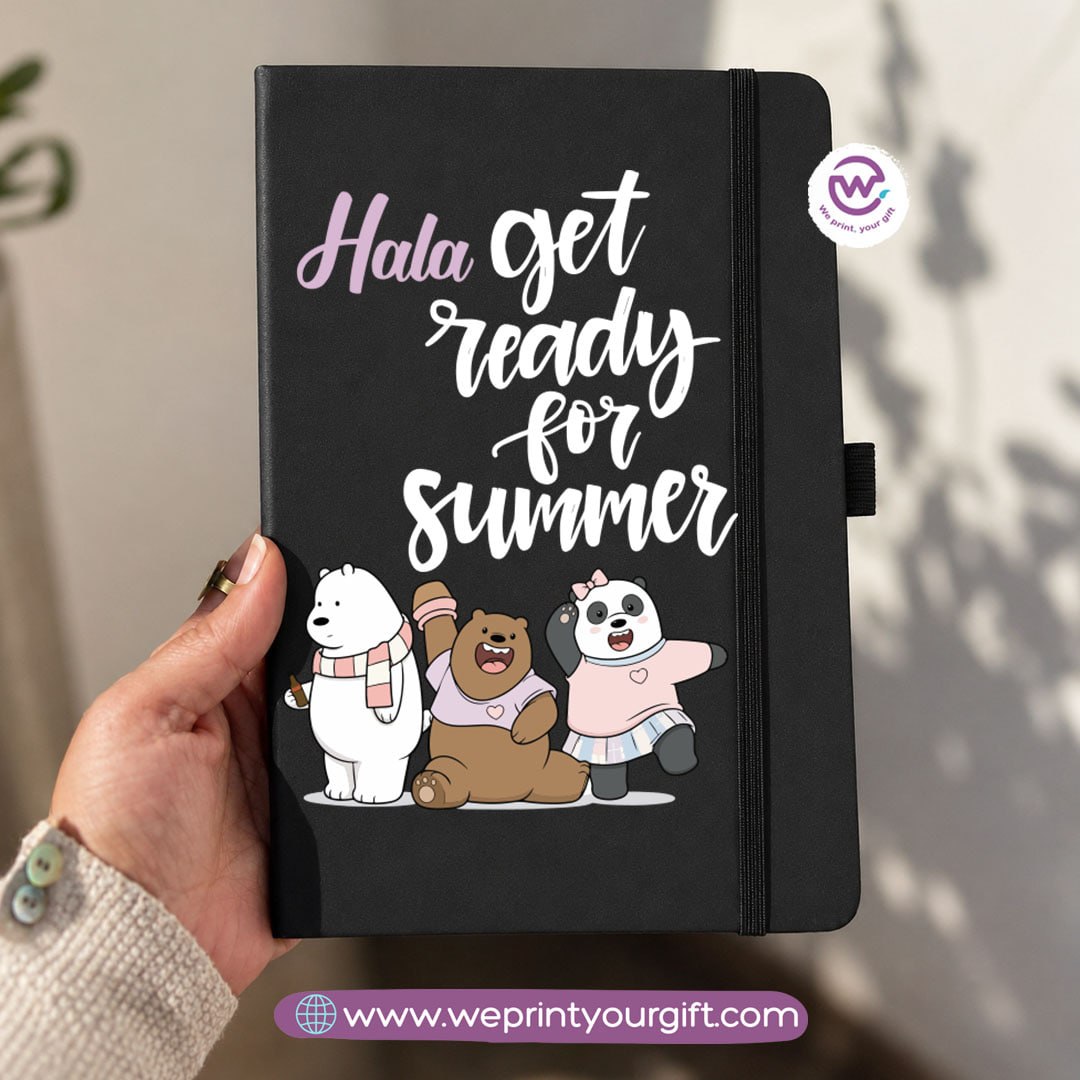 A5 Rubber Cover Notebook – Cute Bears Designs