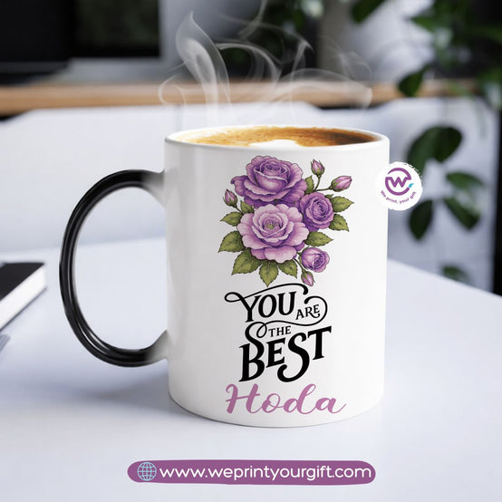 Color-Changing Magic Mug – Inspirational Floral Design | Personalized Gift