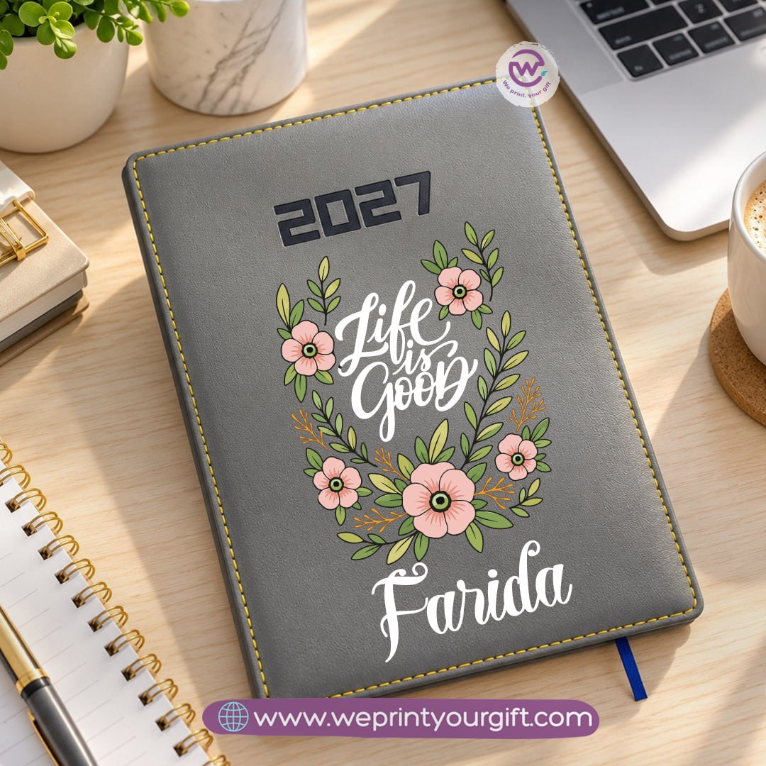 Motivational Quotes 2027 Daily Planner – Personalized Agenda & Diary with Inspirational Designs
