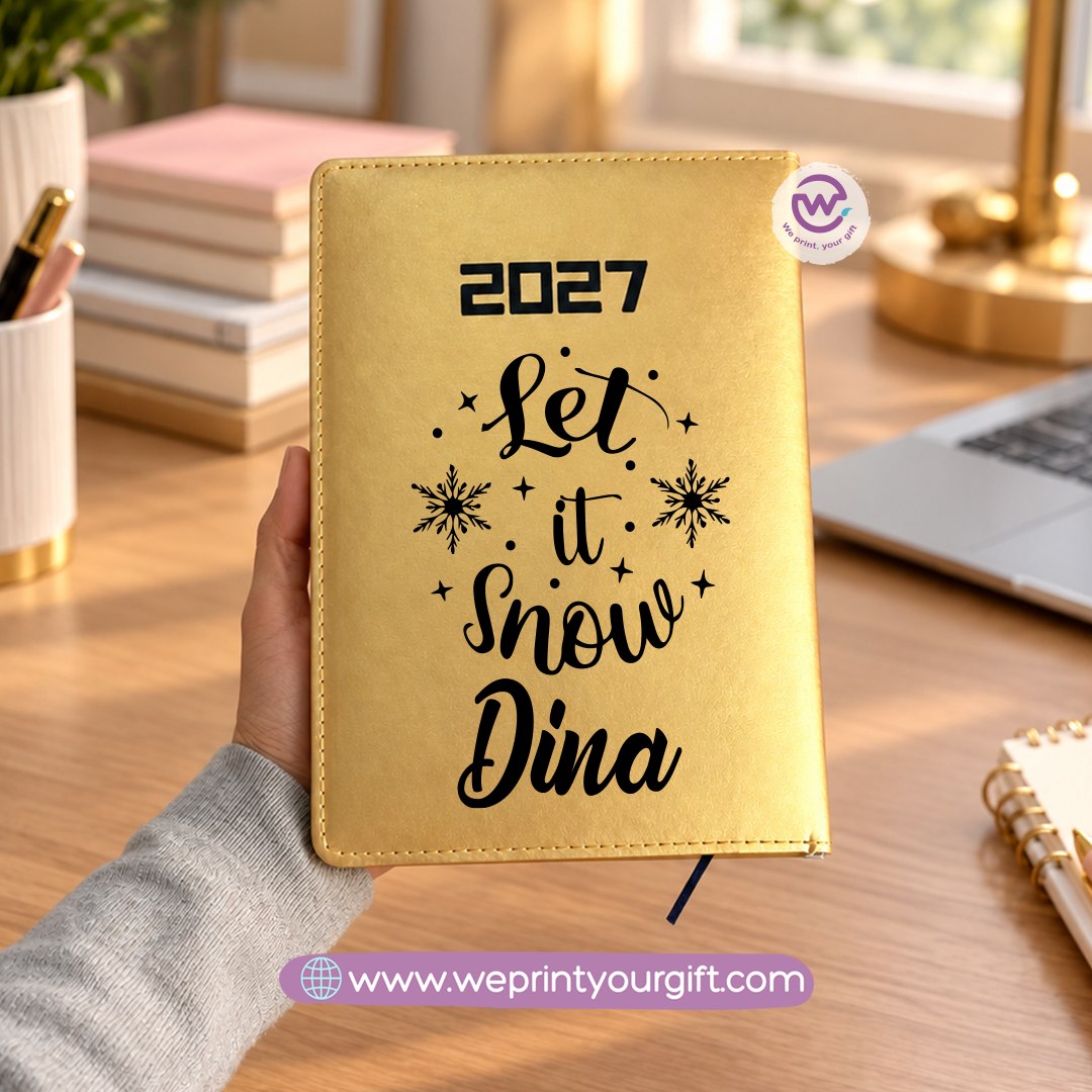 Christmas One Line Art 2027 Daily Planner – Personalized Agenda with Minimalist Holiday Designs