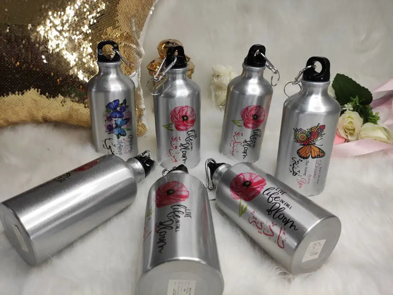 Silver  Aluminum Water Bottle –  Buy 2 Get 1 Free