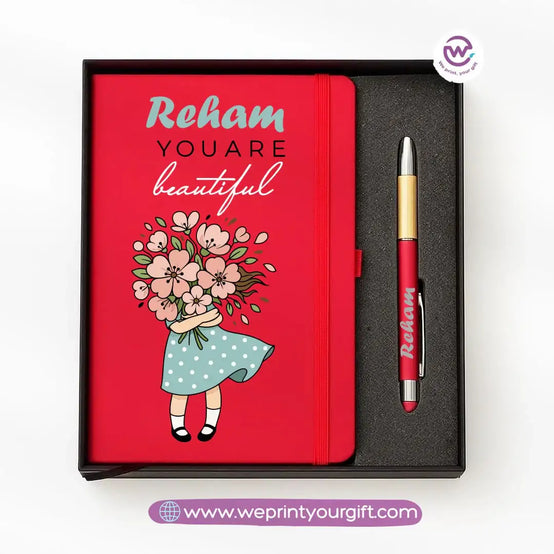 🎨 Digital Art Personalized Gift Box with Notebook & Metal Pen - WE PRINT