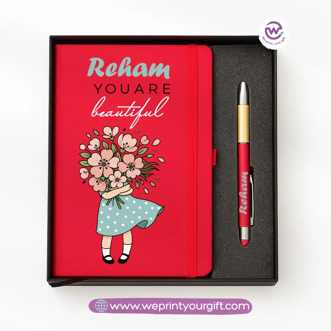 🎨 Digital Art Personalized Gift Box with Notebook & Metal Pen - WE PRINT