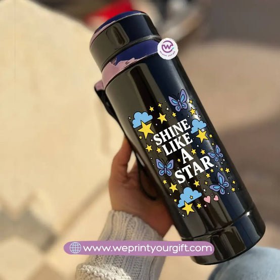 Thermal Bottle Stainless Steel with Infuser – 800ml | Motivational Doodle Design - WE PRINT