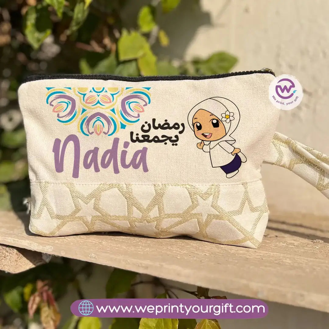 Pencil Case with Islamic Patterns & Tassels | Ramadan Designs – 17 × 23 cm - WE PRINT