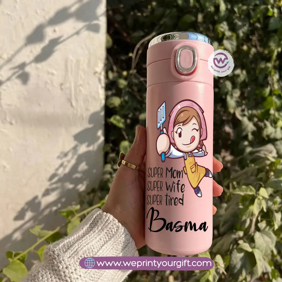 Stainless Steel Thermal Mug with Digital Temperature Display – 420ml Mother’s Day Designs - WE PRINT