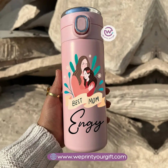 Stainless Steel Thermal Mug with Digital Temperature Display – 420ml Mother’s Day Designs - WE PRINT