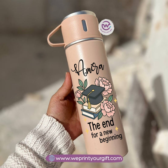 Graduation Thermal Flask with Two Extra Cups – 500ml