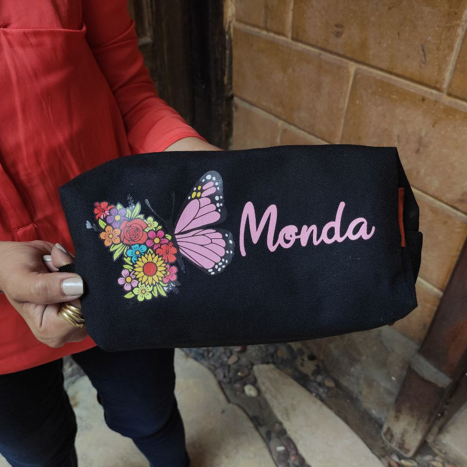 حقيبة مكياج صندوقية - بدون بطانة داخلية - اشترِ 2 واحصل على 1 مجانًا