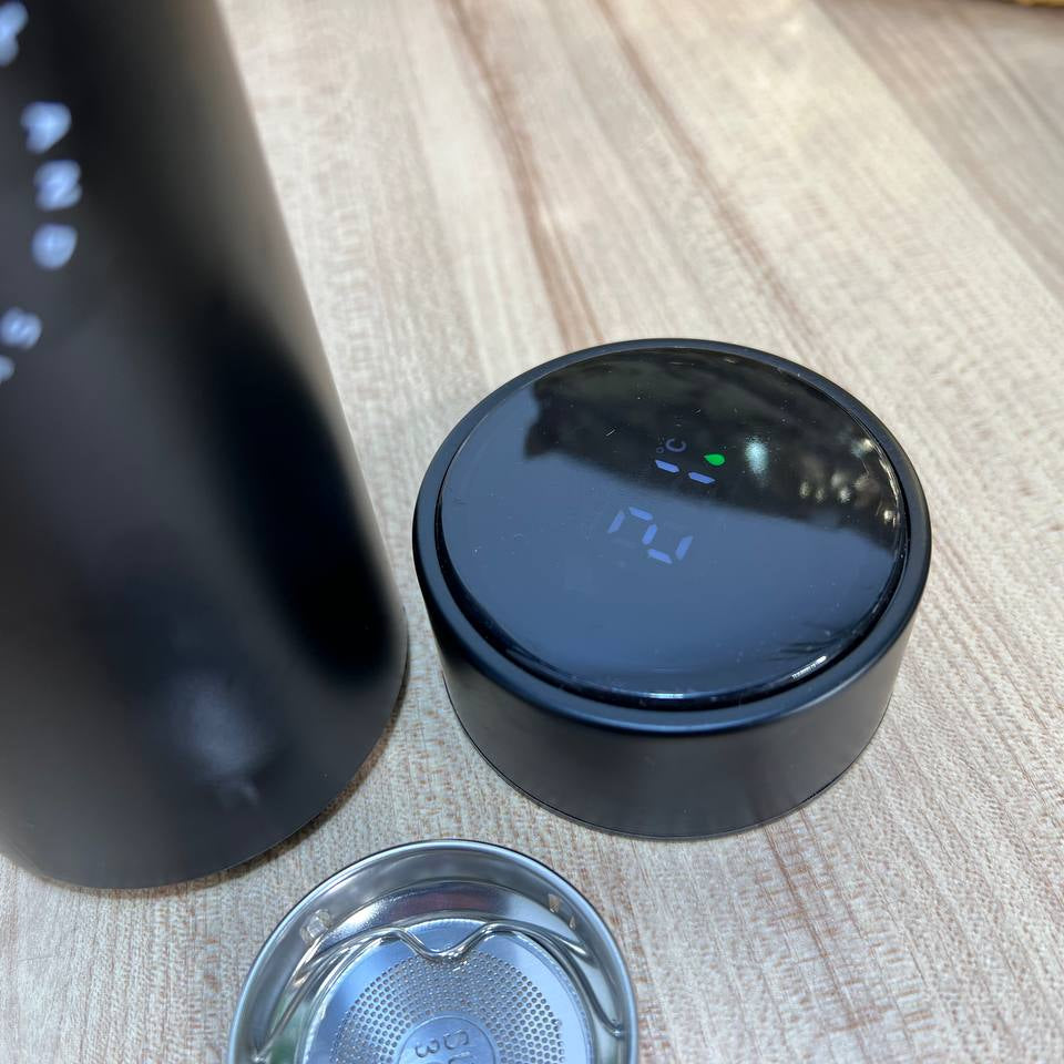 Digital Stainless Steel Thermos with Touch Screen –Sticker Print-Buy 2 Get 1 free