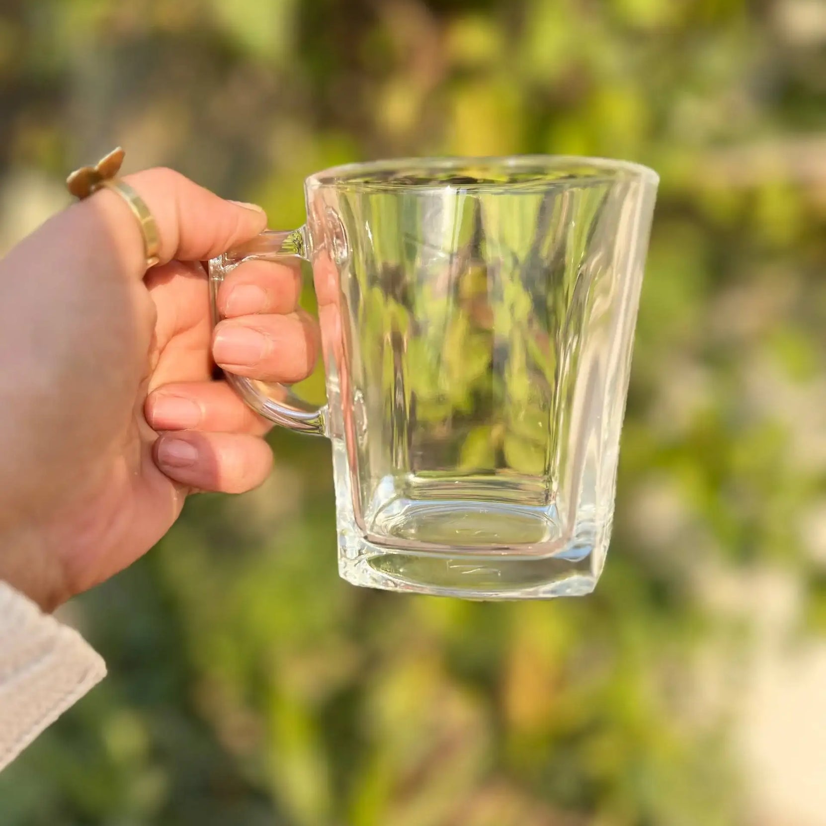 Glass Tea Cup – 300 ml | Customization Options - WE PRINT