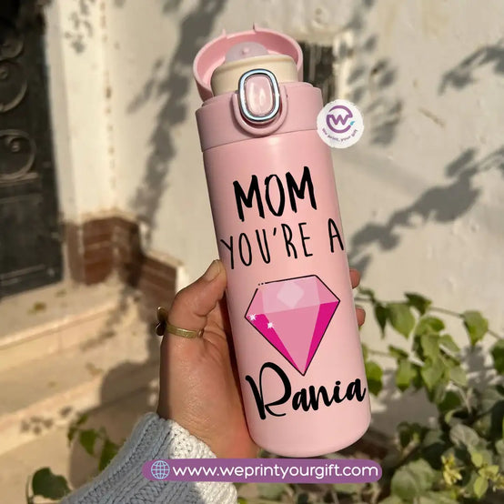 Stainless Steel Thermal Mug with Digital Temperature Display – 420ml Mother’s Day Designs - WE PRINT