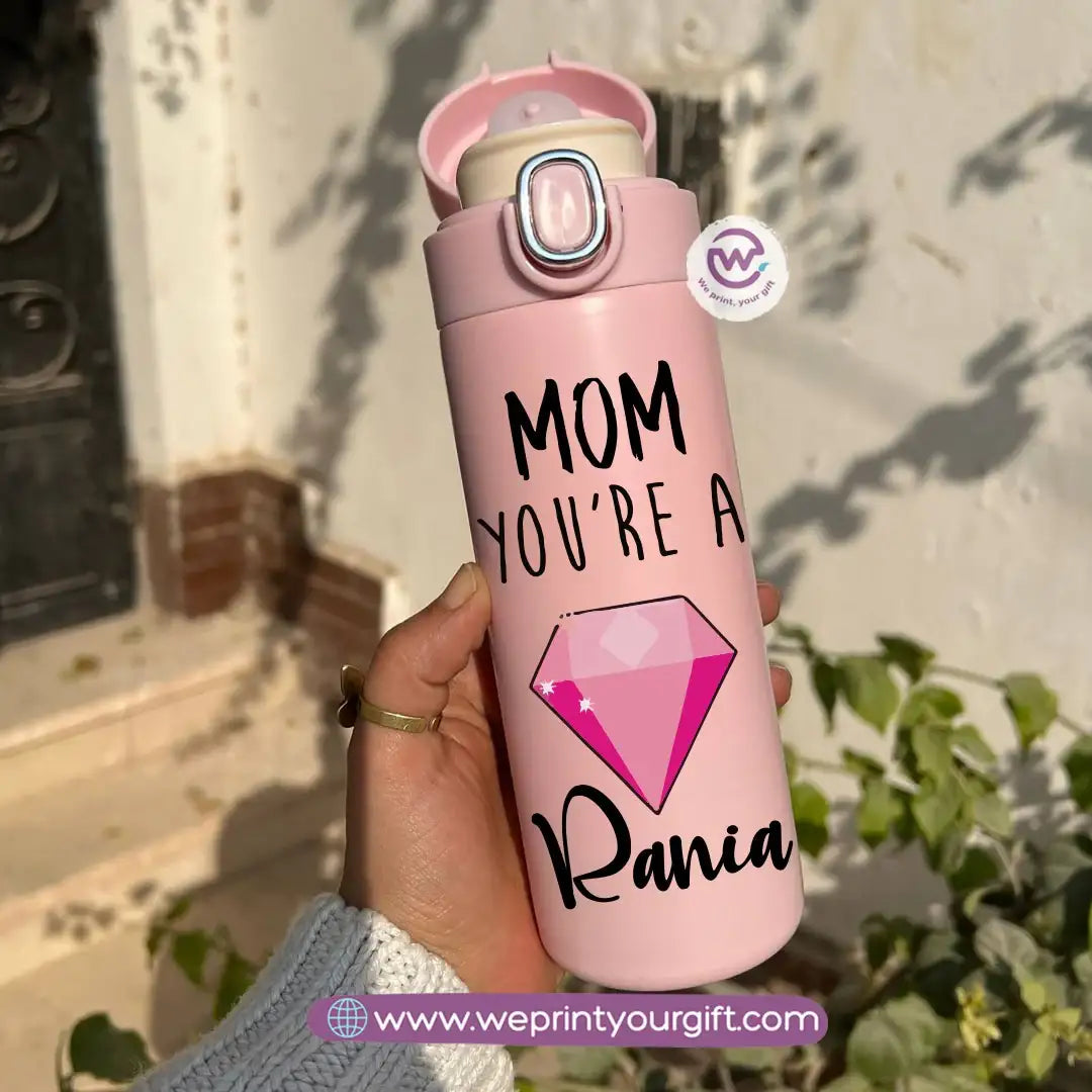 Stainless Steel Thermal Mug with Digital Temperature Display – 420ml Mother’s Day Designs - WE PRINT