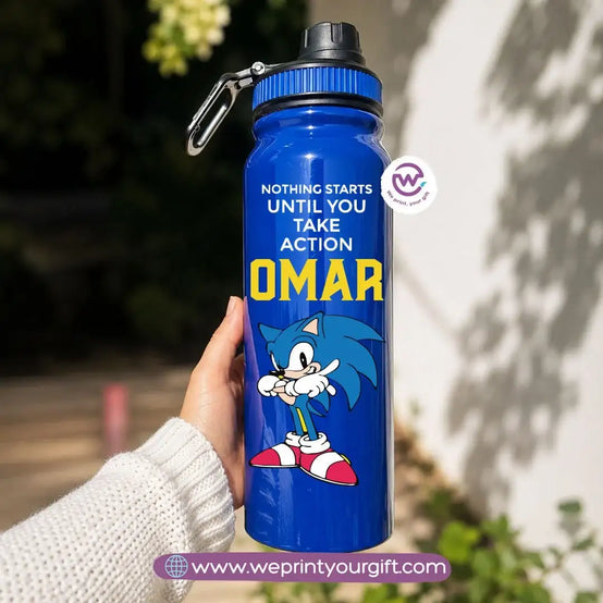Sports Thermal Bottle with Sonic Cartoon Designs – 800 ml & 1000 ml
