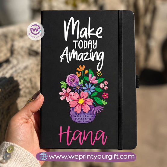 A5 Rubber Cover Notebook – English Motivational Quotes