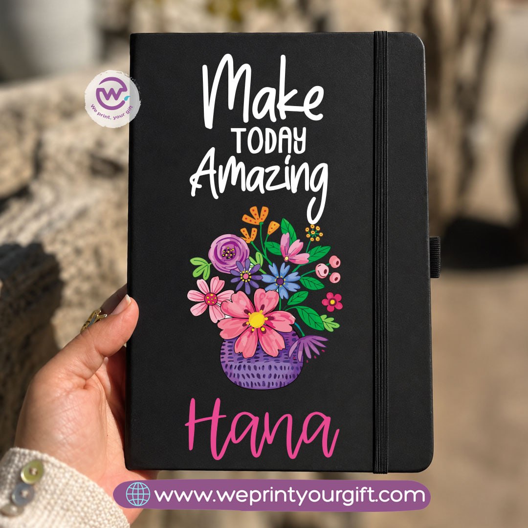 A5 Rubber Cover Notebook – English Motivational Quotes