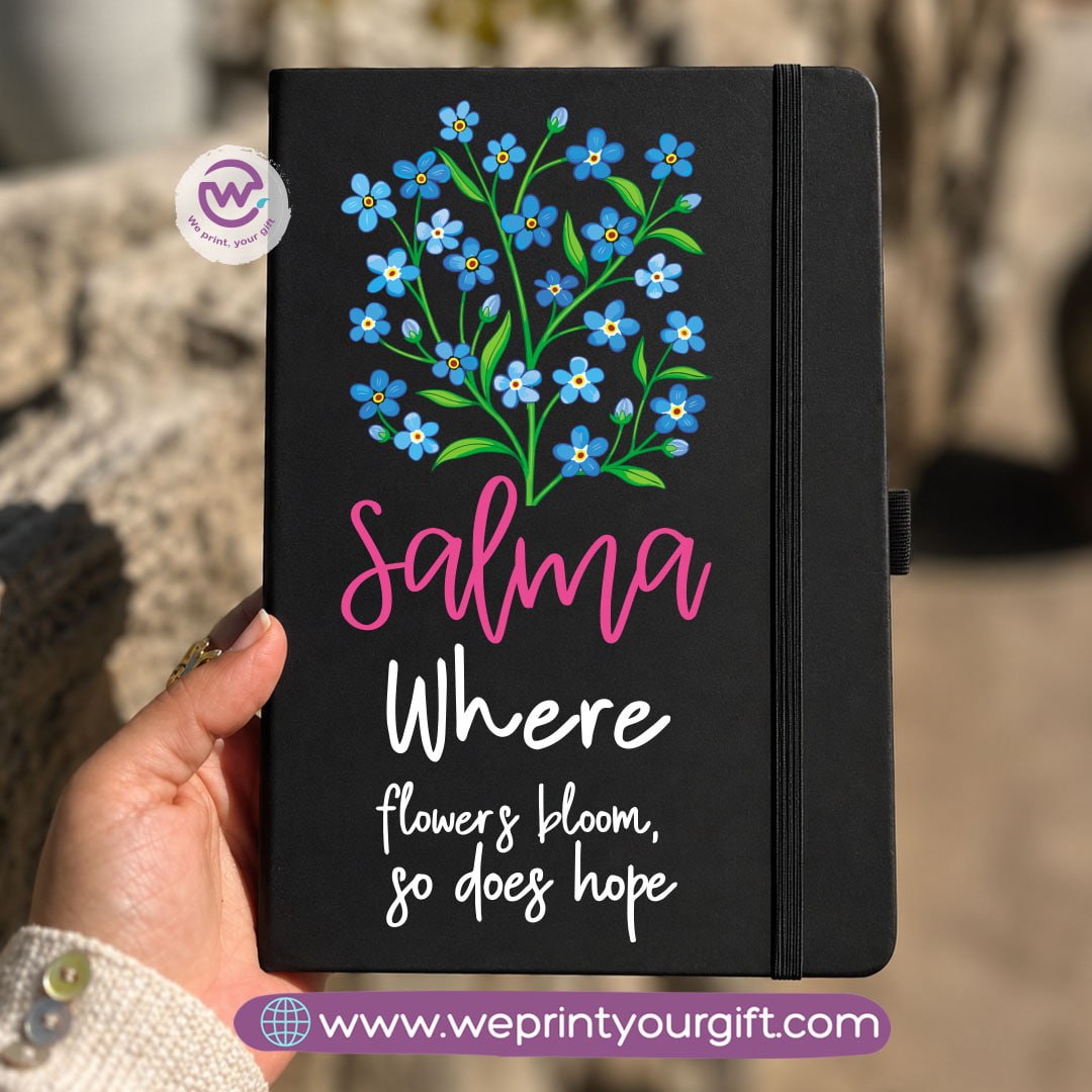 A5 Rubber Cover Notebook – English Motivational Quotes
