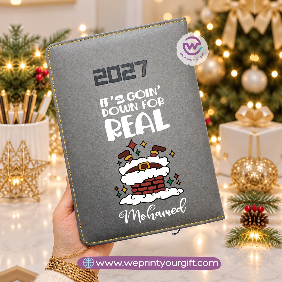 Christmas Magic 2027 Daily Agenda – Personalized Holiday Diary & Yearly Organizer