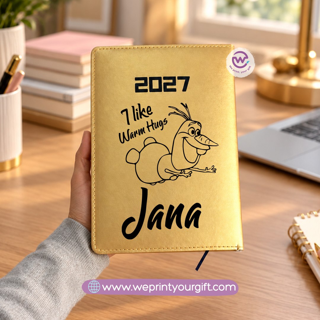 Christmas One Line Art 2027 Daily Planner – Personalized Agenda with Minimalist Holiday Designs