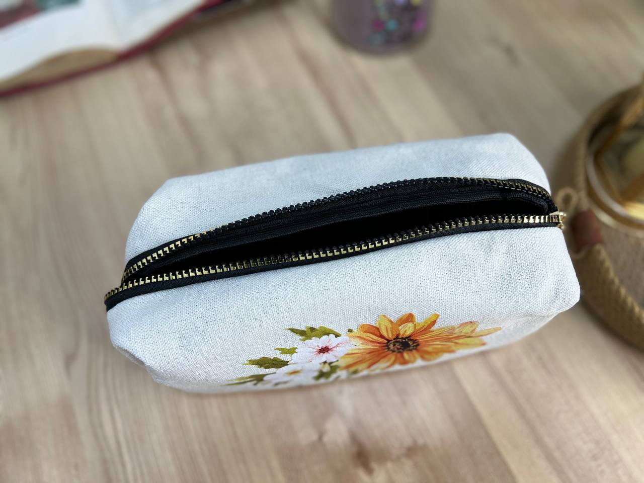 Boxy Makeup Bag- With Inner Lining  - Buy 2 Get 1 Free