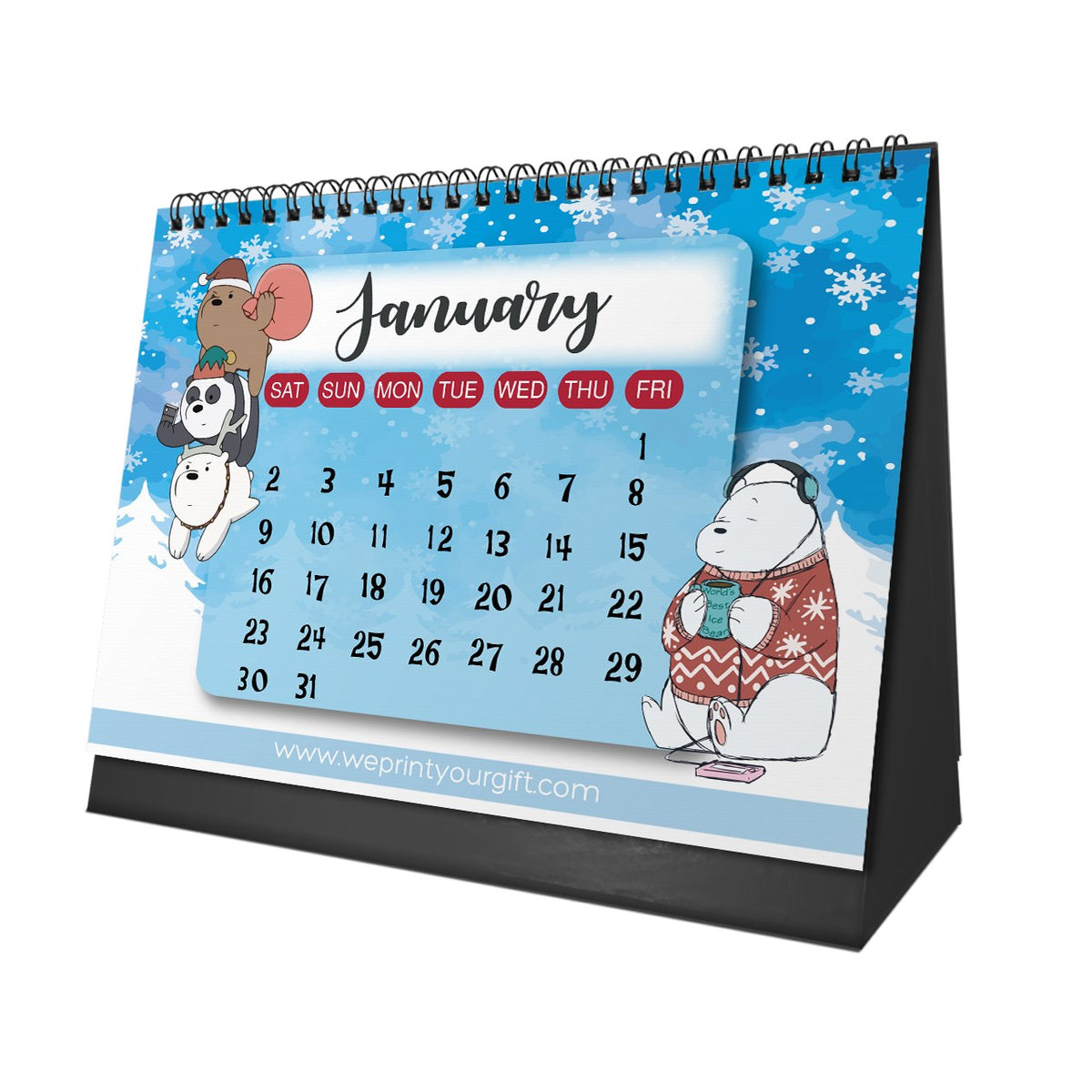 We Bare Bears 2027 Desk Calendar – A Year with Your Favourite Trio