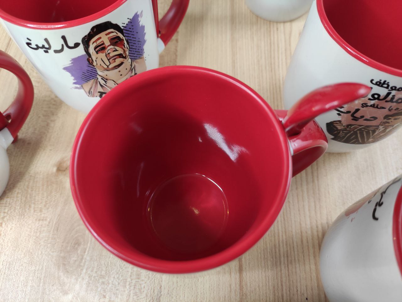 Red Mug with Spoon- Buy 2 get 1 Free