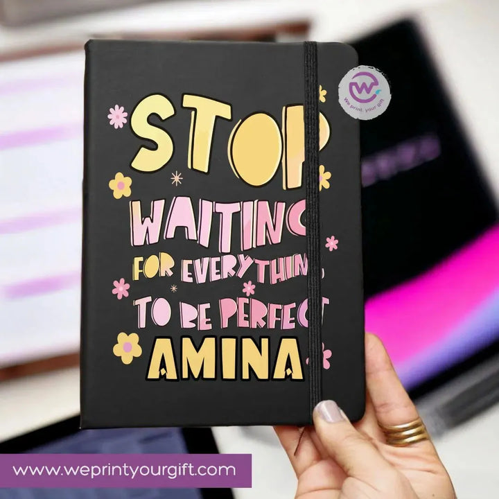 Notebook with Elastic Band - motivational - WE PRINT