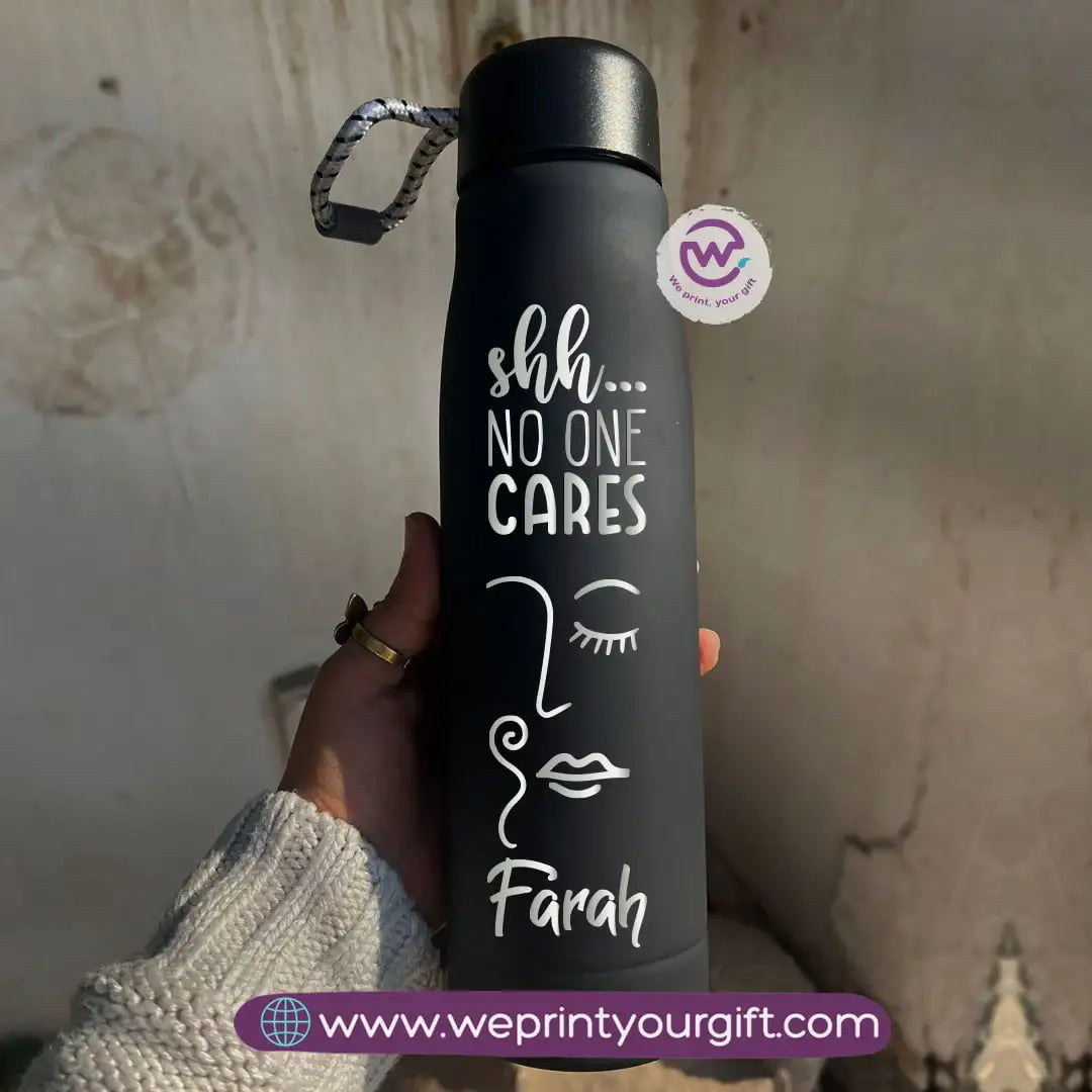 Thermal Stainless Steel Bottle with Strap – One Line Art Edition (500 ml) - WE PRINT