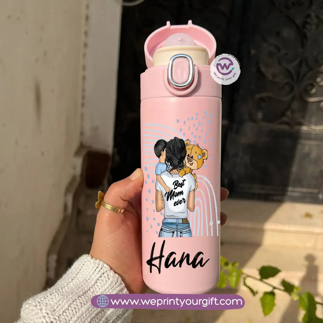Stainless Steel Thermal Mug with Digital Temperature Display – 420ml Mother’s Day Designs - WE PRINT